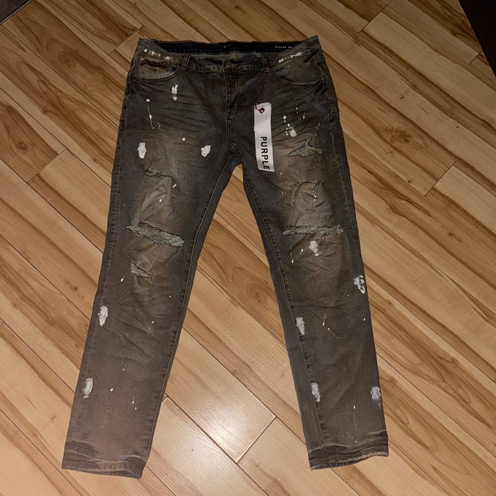 Purple jeans size 38 prob the only real ones on here 😭😭